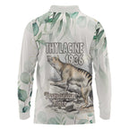 Australia Tasmanian Tiger Long Sleeve Polo Shirt Memorial 1936 Thylacine - Aussie Hoodie