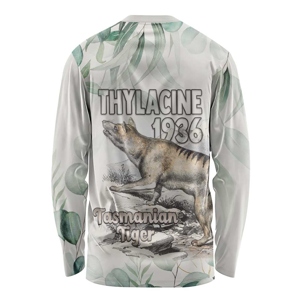 Australia Tasmanian Tiger Long Sleeve Shirt Memorial 1936 Thylacine - Aussie Hoodie