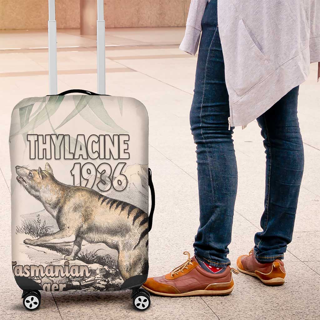 Australia Tasmanian Tiger Luggage Cover Memorial 1936 Thylacine - Aussie Hoodie