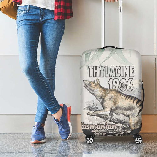 Australia Tasmanian Tiger Luggage Cover Memorial 1936 Thylacine - Aussie Hoodie