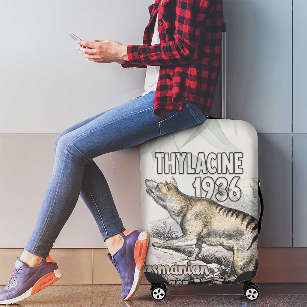 Australia Tasmanian Tiger Luggage Cover Memorial 1936 Thylacine - Aussie Hoodie