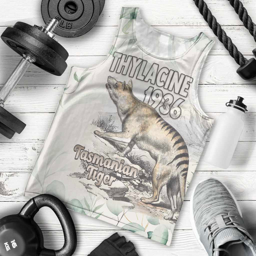 Australia Tasmanian Tiger Men Tank Top Memorial 1936 Thylacine - Aussie Hoodie