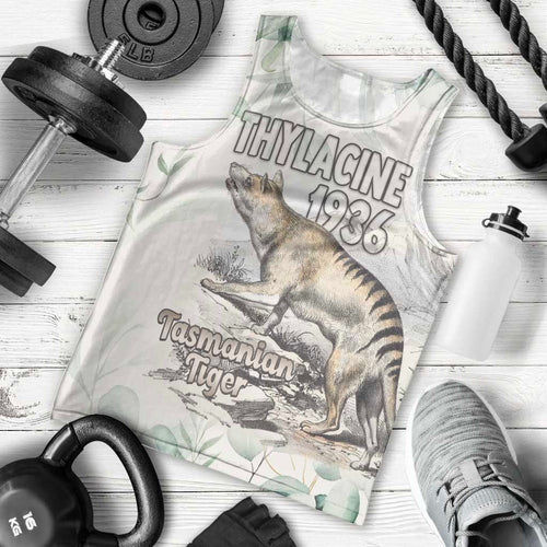 Australia Tasmanian Tiger Men Tank Top Memorial 1936 Thylacine - Aussie Hoodie