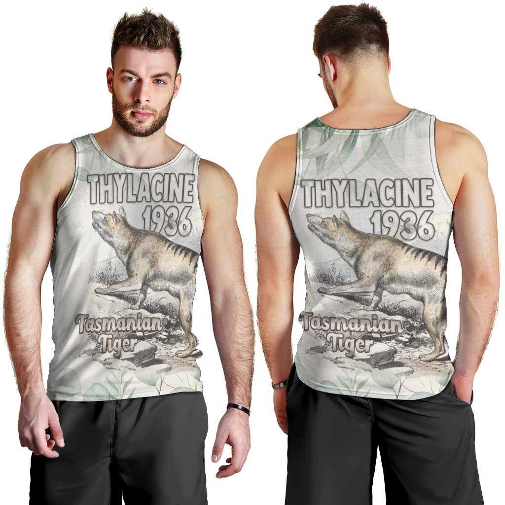 Australia Tasmanian Tiger Men Tank Top Memorial 1936 Thylacine - Aussie Hoodie