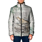 Australia Tasmanian Tiger Padded Jacket Memorial 1936 Thylacine - Aussie Hoodie