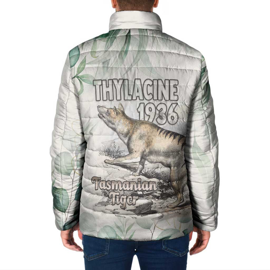 Australia Tasmanian Tiger Padded Jacket Memorial 1936 Thylacine - Aussie Hoodie