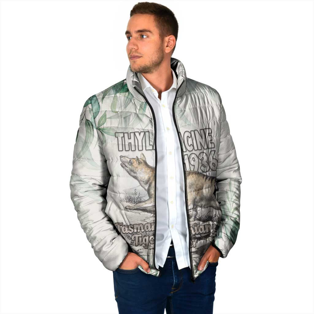 Australia Tasmanian Tiger Padded Jacket Memorial 1936 Thylacine - Aussie Hoodie