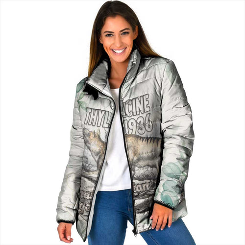Australia Tasmanian Tiger Padded Jacket Memorial 1936 Thylacine - Aussie Hoodie