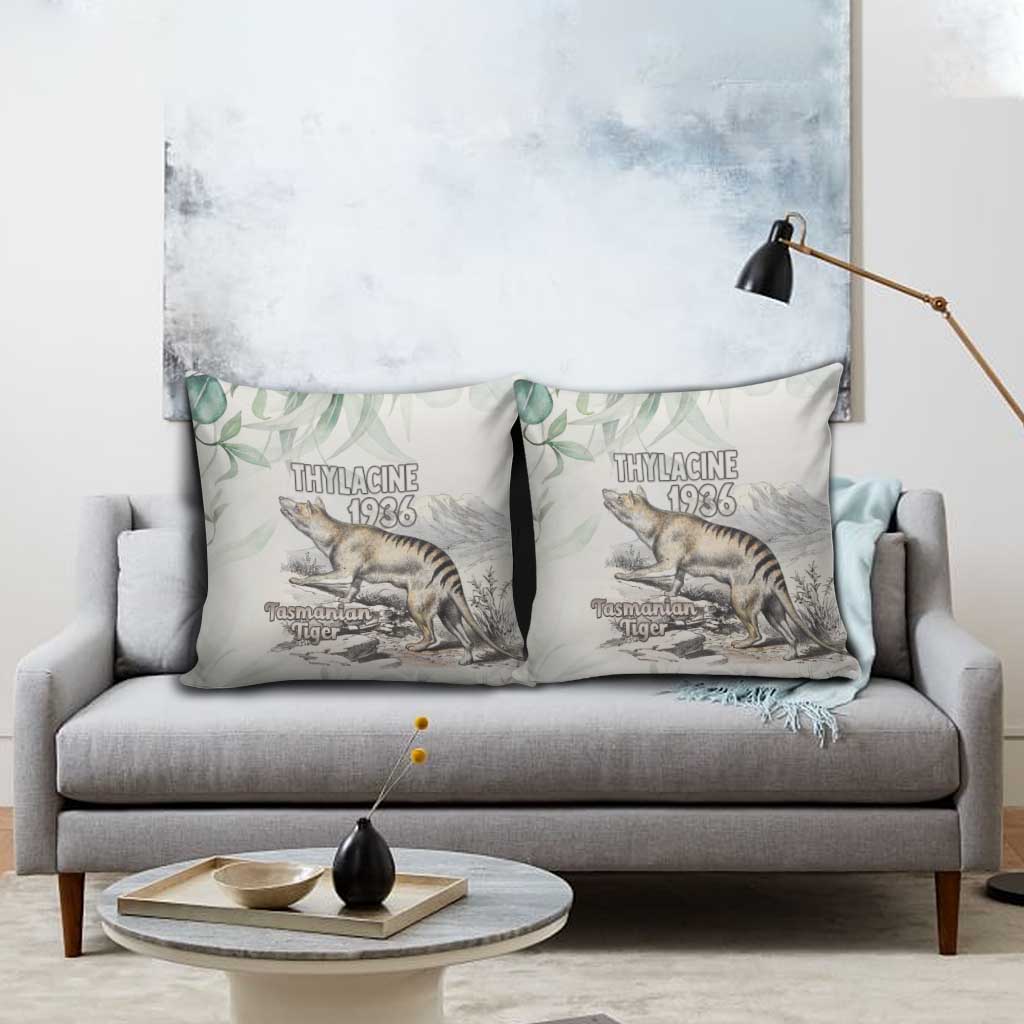 Australia Tasmanian Tiger Pillow Cover Memorial 1936 Thylacine - Aussie Hoodie