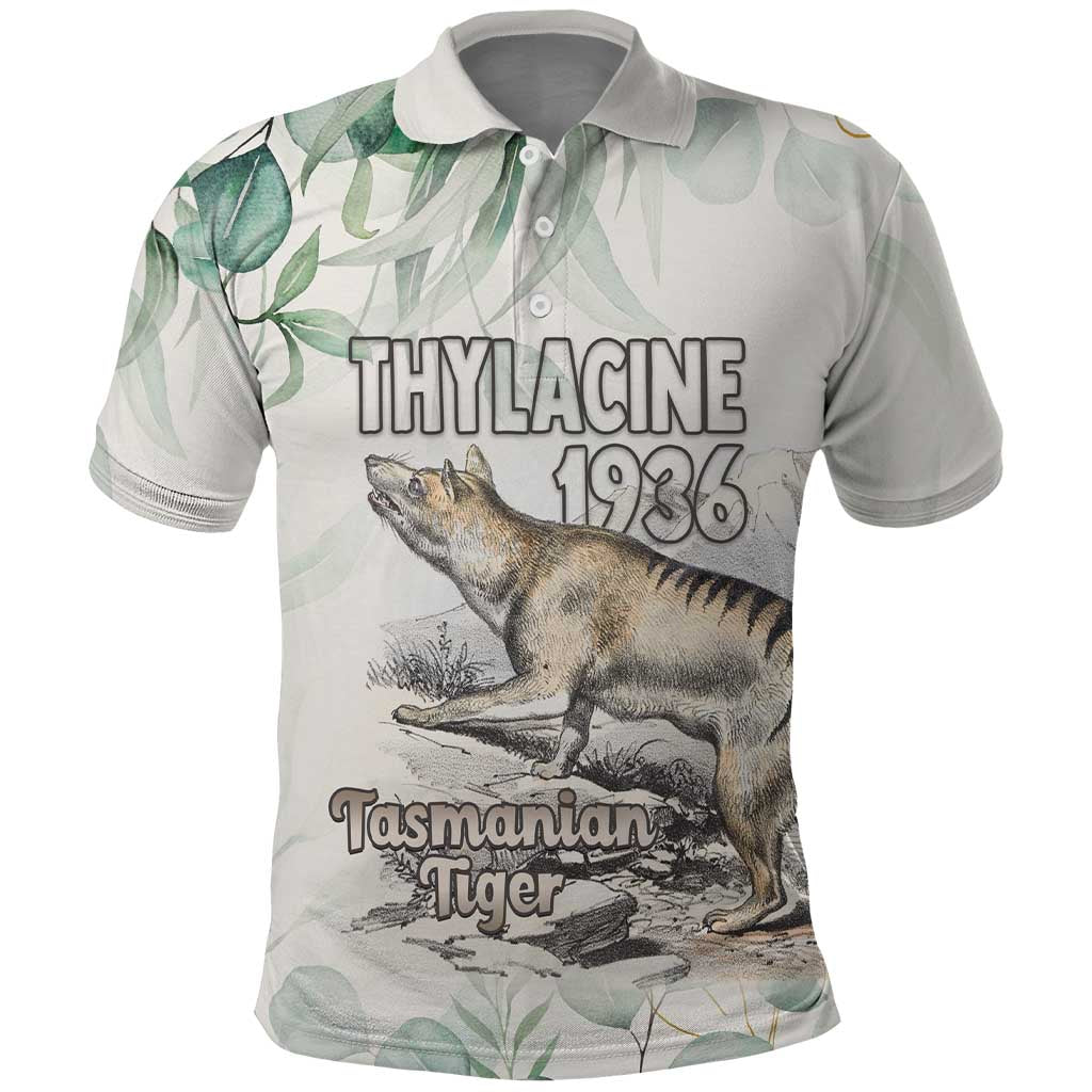 Australia Tasmanian Tiger Polo Shirt Memorial 1936 Thylacine - Aussie Hoodie
