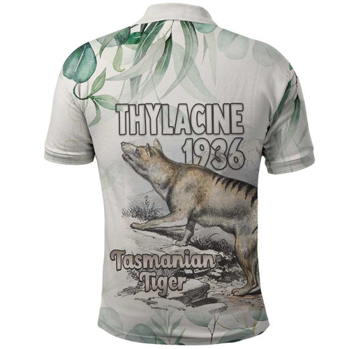 Australia Tasmanian Tiger Polo Shirt Memorial 1936 Thylacine - Aussie Hoodie