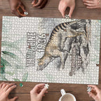 Australia Tasmanian Tiger Puzzle Memorial 1936 Thylacine - Aussie Hoodie