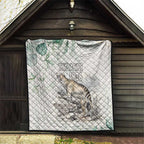 Australia Tasmanian Tiger Quilt Memorial 1936 Thylacine - Aussie Hoodie