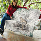 Australia Tasmanian Tiger Quilt Memorial 1936 Thylacine - Aussie Hoodie