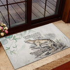 Australia Tasmanian Tiger Rubber Doormat Memorial 1936 Thylacine - Aussie Hoodie