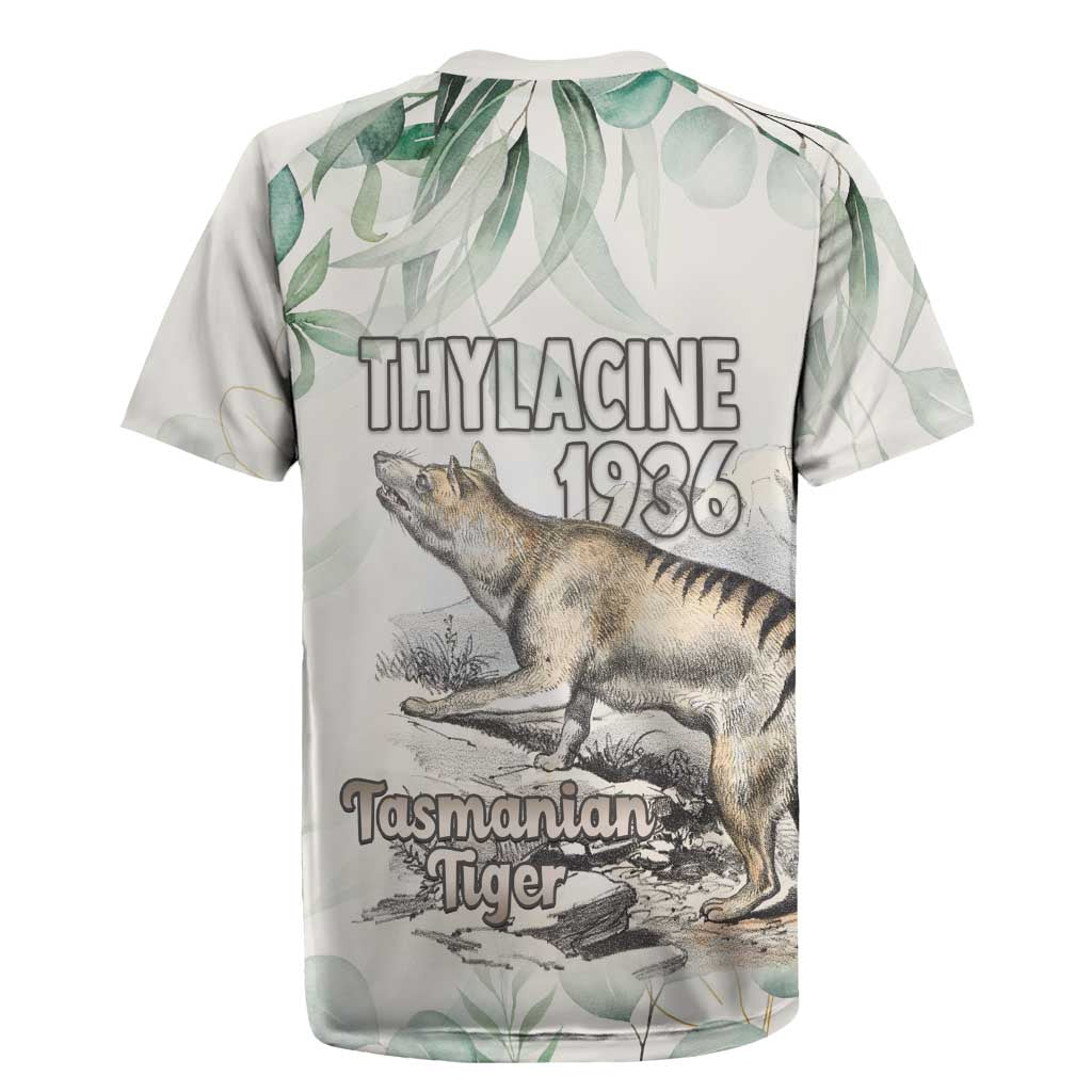 Australia Tasmanian Tiger Rugby Jersey Memorial 1936 Thylacine - Aussie Hoodie