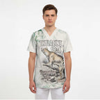 Australia Tasmanian Tiger Scrub Top Memorial 1936 Thylacine - Aussie Hoodie