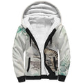 Australia Tasmanian Tiger Sherpa Hoodie Memorial 1936 Thylacine - Aussie Hoodie