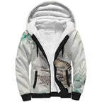 Australia Tasmanian Tiger Sherpa Hoodie Memorial 1936 Thylacine - Aussie Hoodie