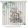 Australia Tasmanian Tiger Shower Curtain Memorial 1936 Thylacine - Aussie Hoodie