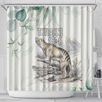 Australia Tasmanian Tiger Shower Curtain Memorial 1936 Thylacine - Aussie Hoodie