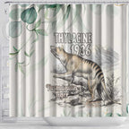 Australia Tasmanian Tiger Shower Curtain Memorial 1936 Thylacine - Aussie Hoodie