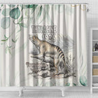 Australia Tasmanian Tiger Shower Curtain Memorial 1936 Thylacine - Aussie Hoodie