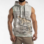Australia Tasmanian Tiger Sleeveless Hoodie Memorial 1936 Thylacine - Aussie Hoodie