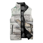 Australia Tasmanian Tiger Sleeveless Puffer Jacket Memorial 1936 Thylacine - Aussie Hoodie