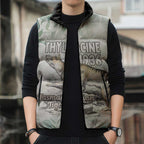 Australia Tasmanian Tiger Sleeveless Puffer Jacket Memorial 1936 Thylacine - Aussie Hoodie