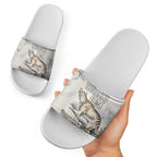 Australia Tasmanian Tiger Slide Sandals Memorial 1936 Thylacine - Aussie Hoodie