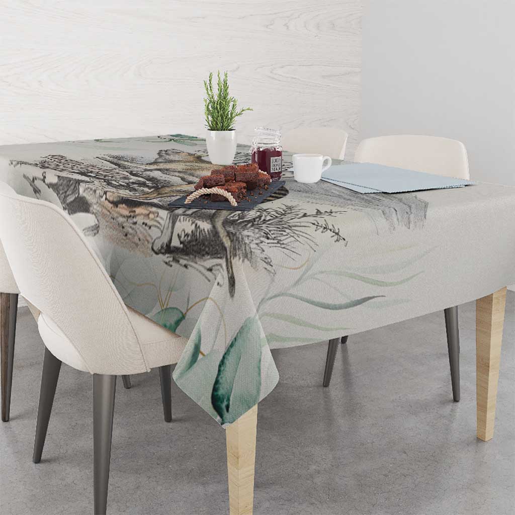 Australia Tasmanian Tiger Tablecloth Memorial 1936 Thylacine - Aussie Hoodie