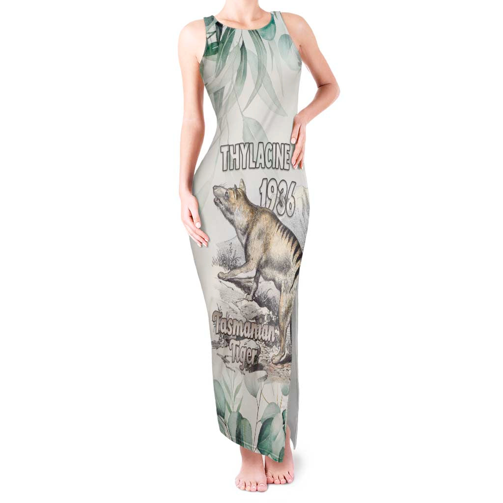 Australia Tasmanian Tiger Tank Maxi Dress Memorial 1936 Thylacine - Aussie Hoodie