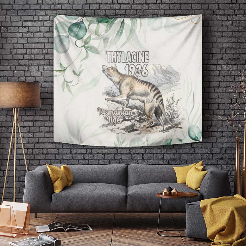 Australia Tasmanian Tiger Tapestry Memorial 1936 Thylacine - Aussie Hoodie