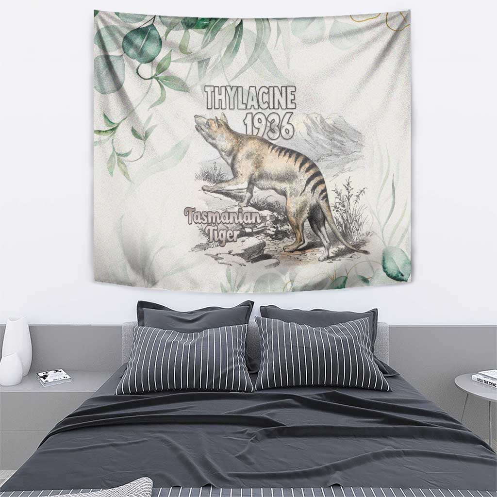 Australia Tasmanian Tiger Tapestry Memorial 1936 Thylacine - Aussie Hoodie