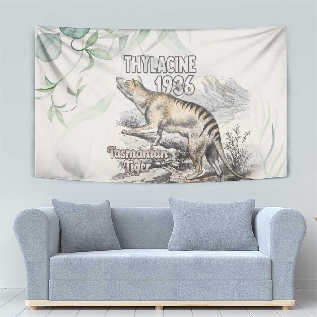 Australia Tasmanian Tiger Tapestry Memorial 1936 Thylacine - Aussie Hoodie