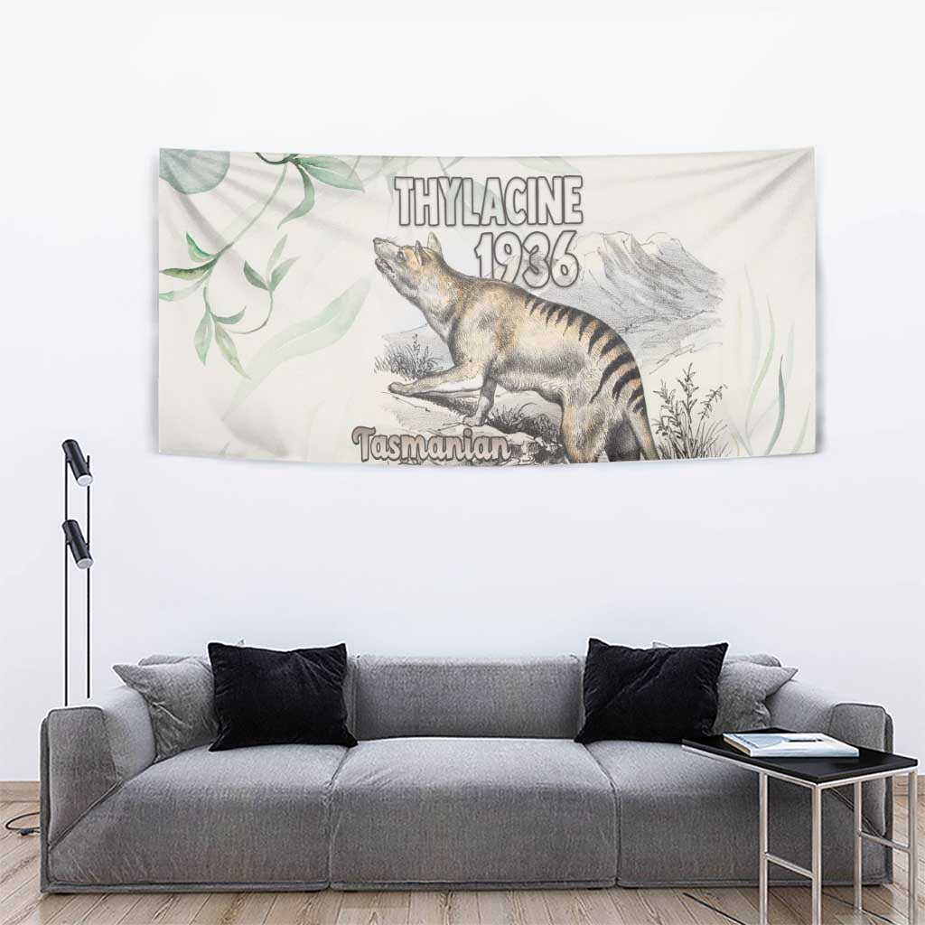 Australia Tasmanian Tiger Tapestry Memorial 1936 Thylacine - Aussie Hoodie