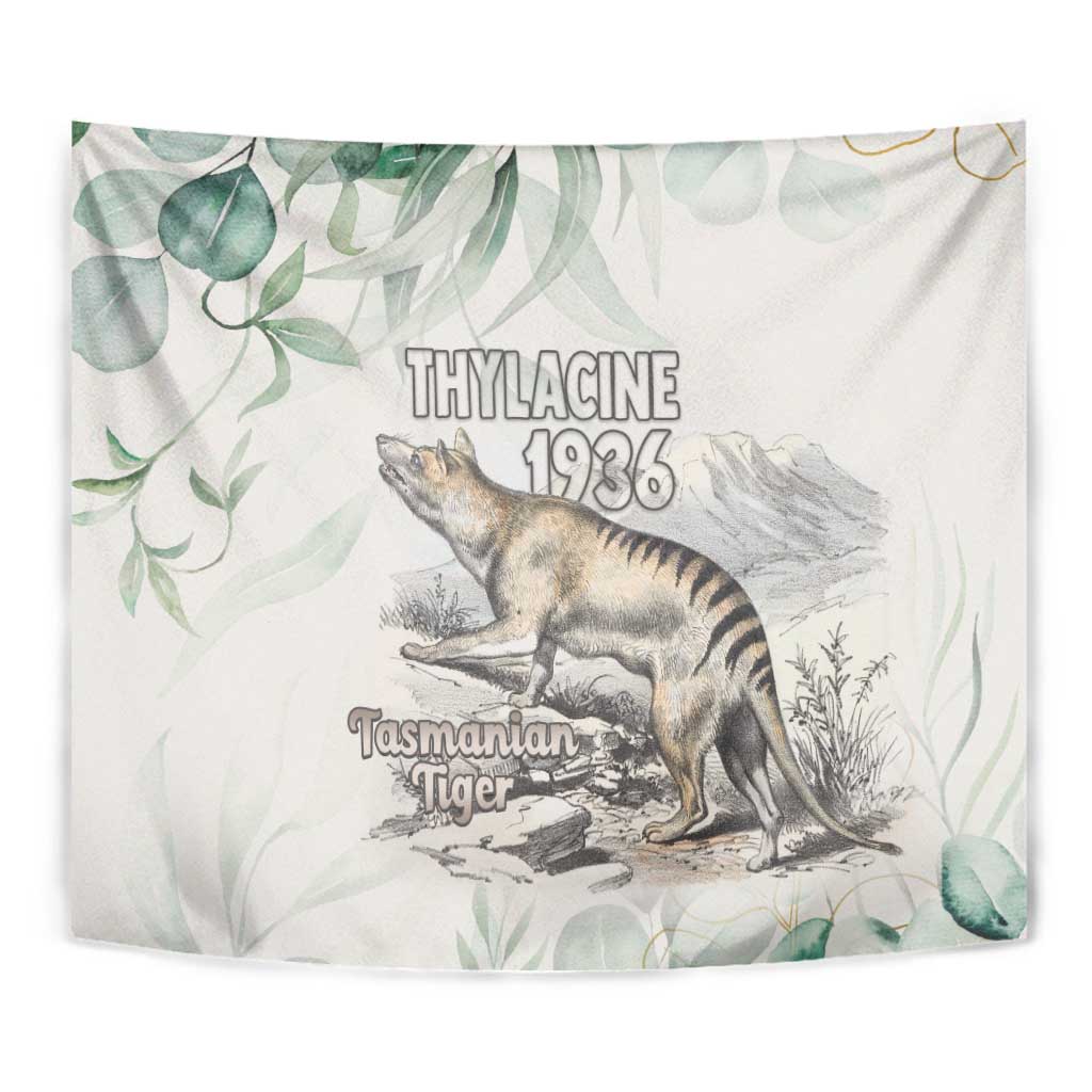 Australia Tasmanian Tiger Tapestry Memorial 1936 Thylacine - Aussie Hoodie