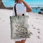 Australia Tasmanian Tiger Tote Bag Memorial 1936 Thylacine - Aussie Hoodie