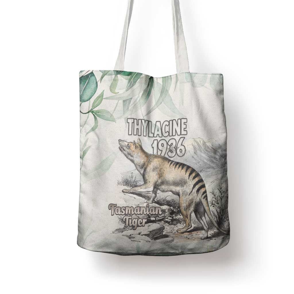 Australia Tasmanian Tiger Tote Bag Memorial 1936 Thylacine - Aussie Hoodie