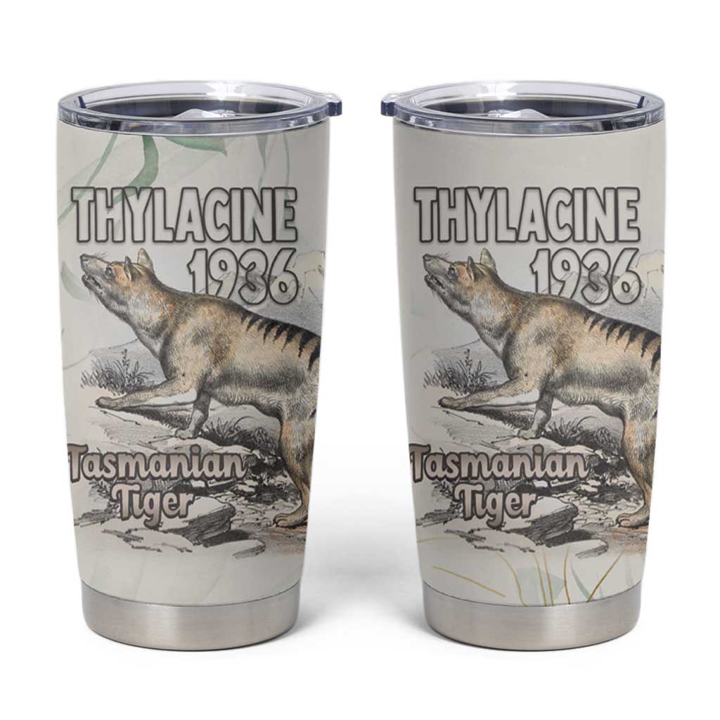 Australia Tasmanian Tiger Tumbler Cup Memorial 1936 Thylacine - Aussie Hoodie