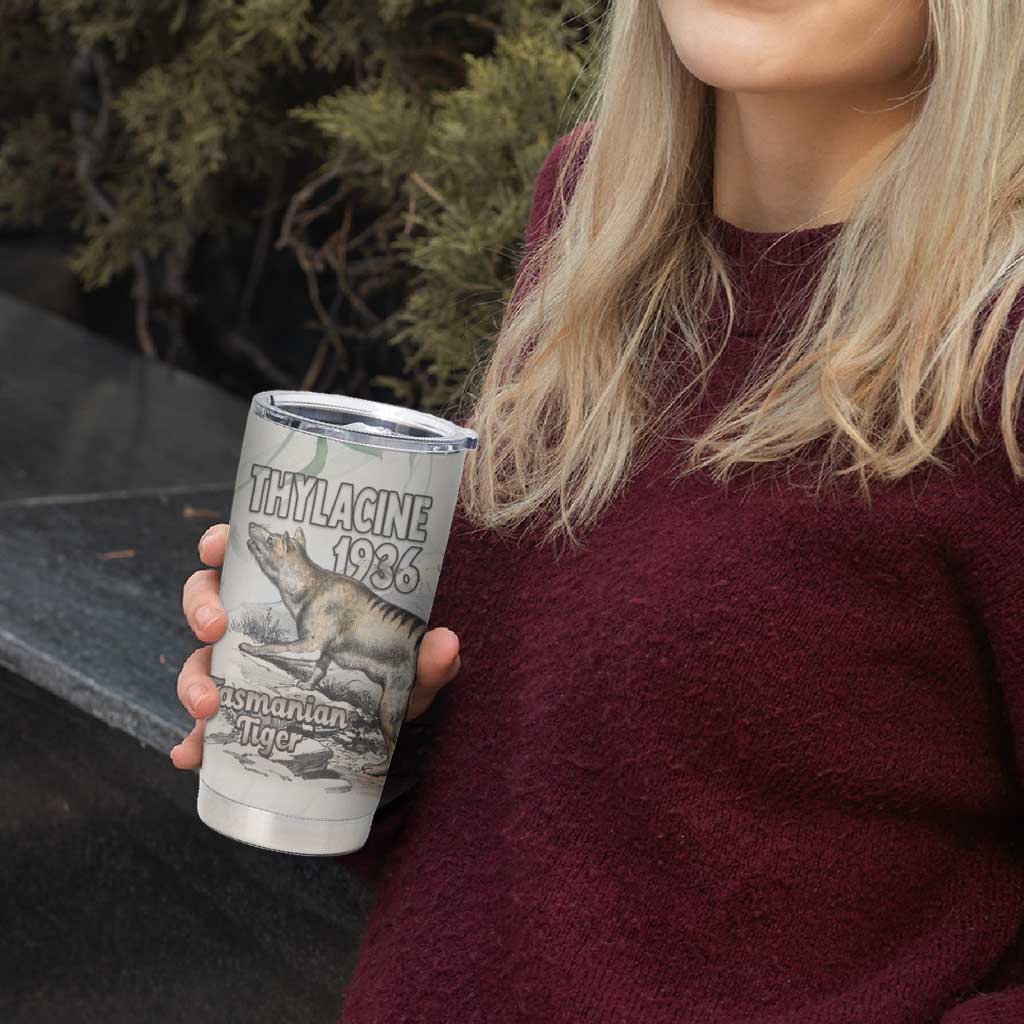 Australia Tasmanian Tiger Tumbler Cup Memorial 1936 Thylacine - Aussie Hoodie