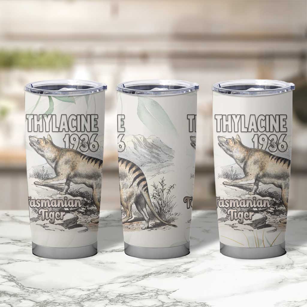 Australia Tasmanian Tiger Tumbler Cup Memorial 1936 Thylacine - Aussie Hoodie