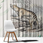Australia Tasmanian Tiger Window Curtain Memorial 1936 Thylacine - Aussie Hoodie