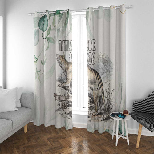 Australia Tasmanian Tiger Window Curtain Memorial 1936 Thylacine - Aussie Hoodie