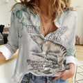 Australia Tasmanian Tiger Women Casual Shirt Memorial 1936 Thylacine - Aussie Hoodie