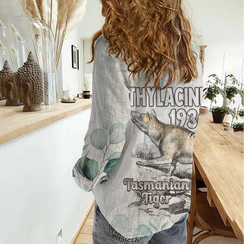 Australia Tasmanian Tiger Women Casual Shirt Memorial 1936 Thylacine - Aussie Hoodie