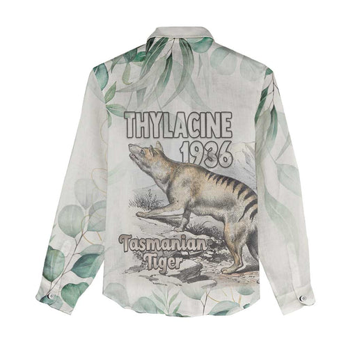 Australia Tasmanian Tiger Women Casual Shirt Memorial 1936 Thylacine - Aussie Hoodie