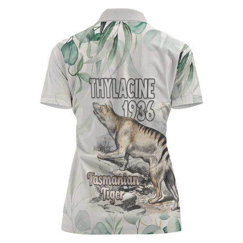 Australia Tasmanian Tiger Women Polo Shirt Memorial 1936 Thylacine - Aussie Hoodie