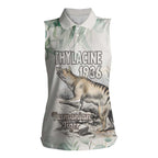 Australia Tasmanian Tiger Women Sleeveless Polo Shirt Memorial 1936 Thylacine - Aussie Hoodie
